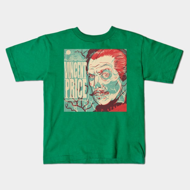 Vincent Price Kids T-Shirt by Travis Knight